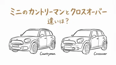 ミニのカントリーマンとクロスオーバーの違いは？