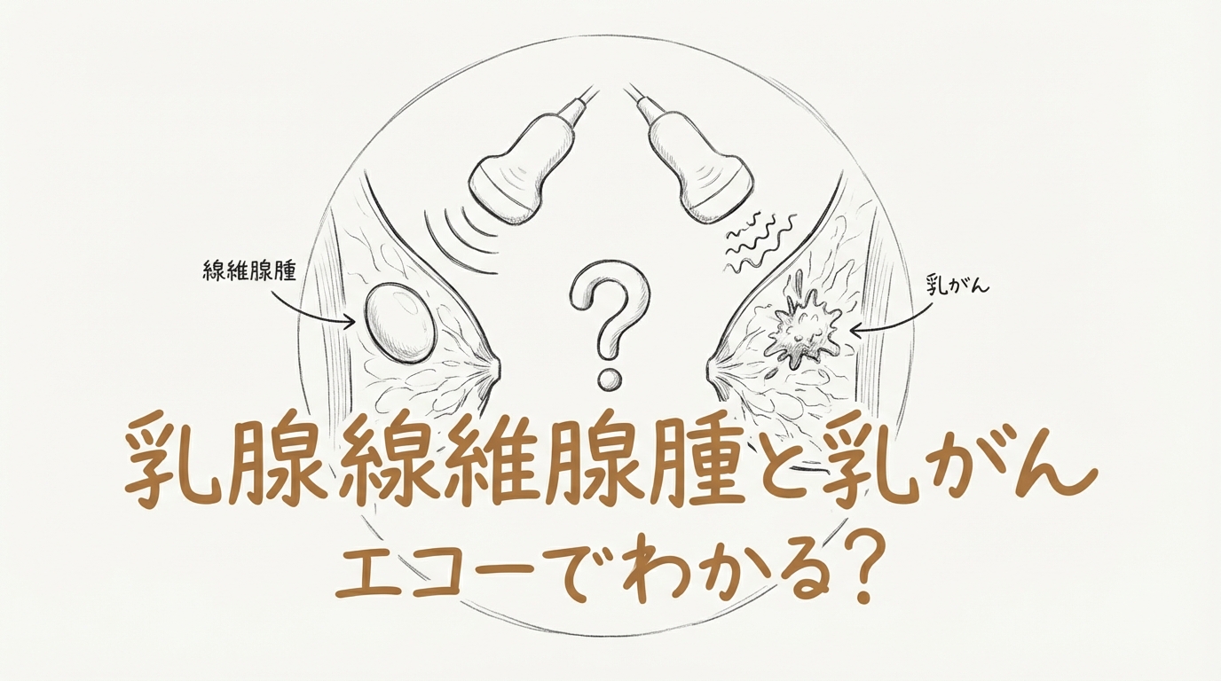 乳腺線維腺腫と乳がんの違いはエコーでわかる？