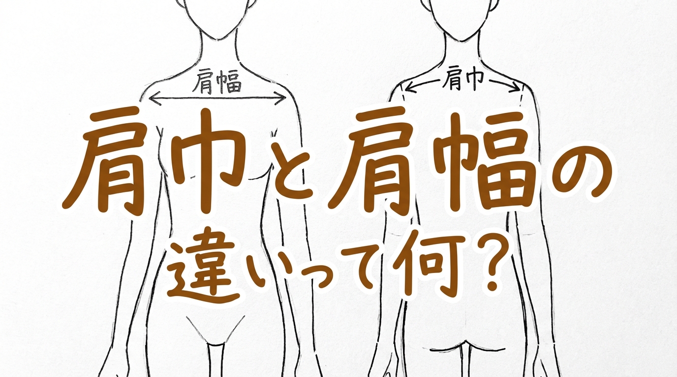 肩巾と肩幅の違いって何？