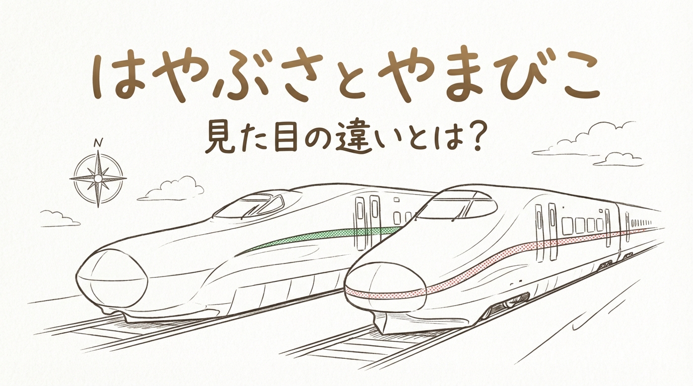 はやぶさとやまびこの見た目の違いとは?