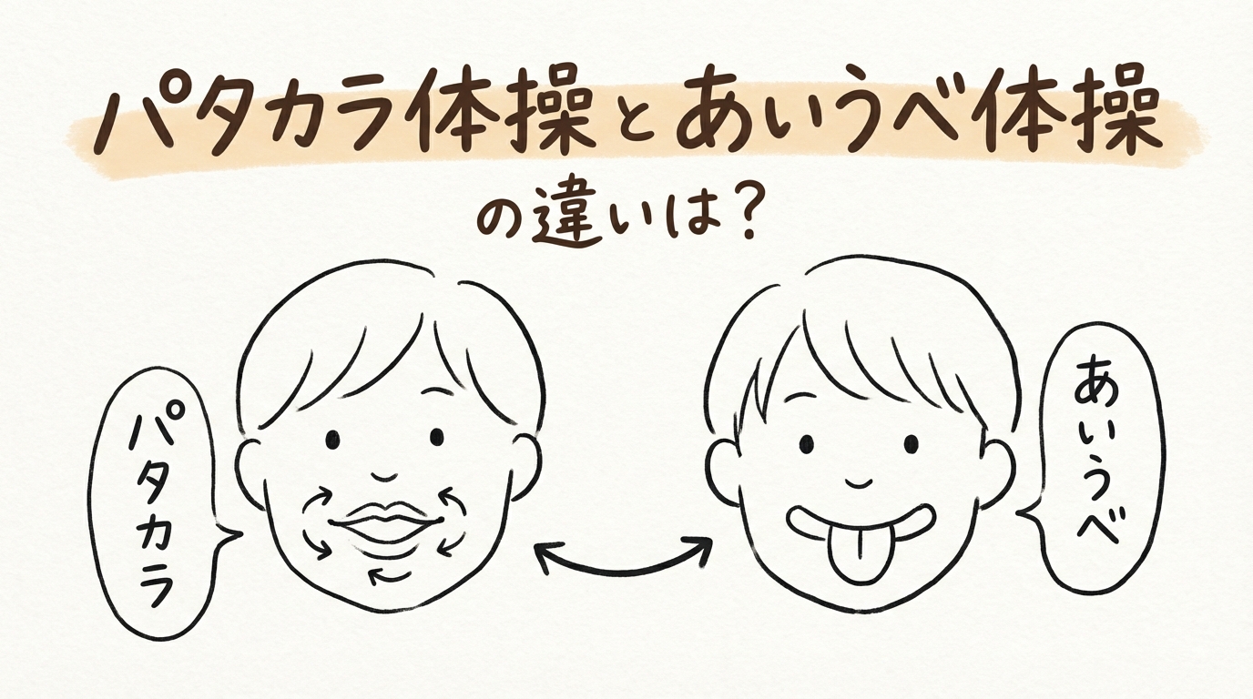 パタカラ体操とあいうべ体操の違いは？