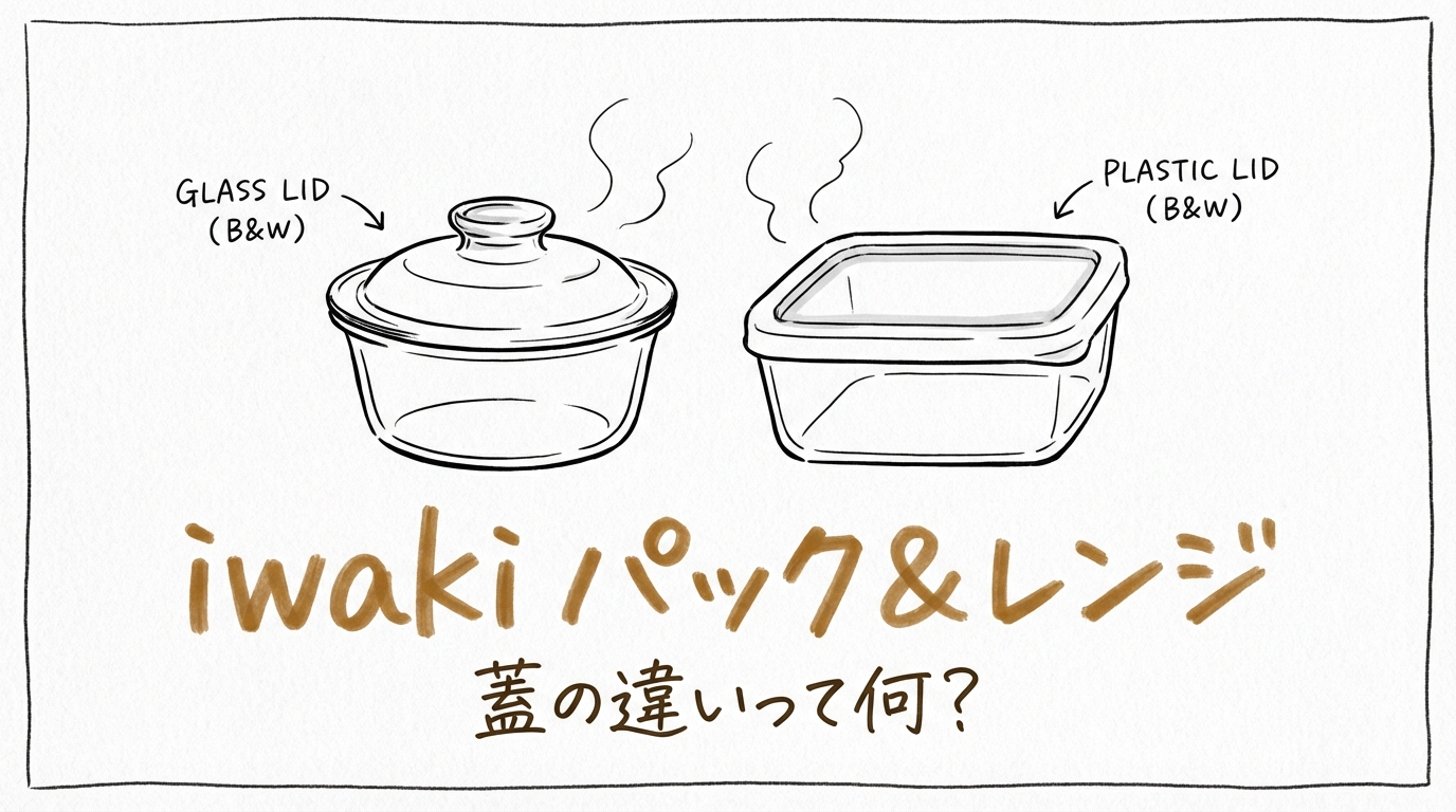 iwaki パック&レンジ 蓋の違いって何?