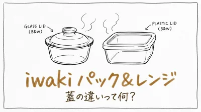 iwaki パック&レンジ 蓋の違いって何？
