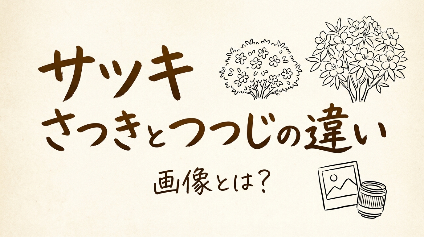 サツキ さつきとつつじの違い 画像とは？