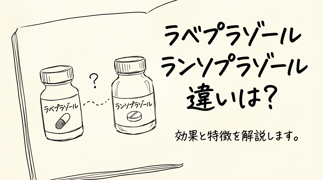 ラベプラゾール ランソプラゾール 違いは?