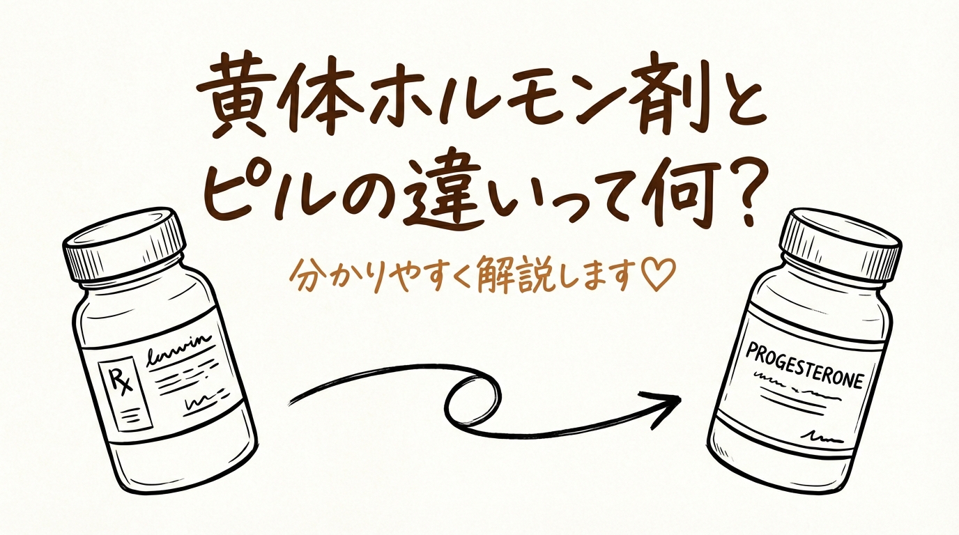黄体ホルモン剤とピルの違いって何？