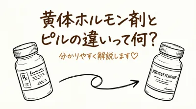 黄体ホルモン剤とピルの違いって何？