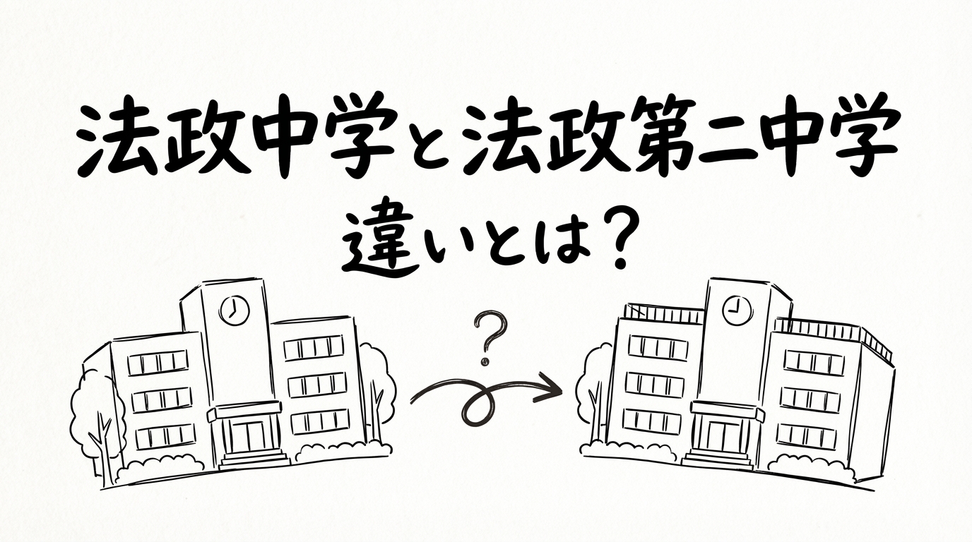 法政中学と法政第二中学の違いとは？