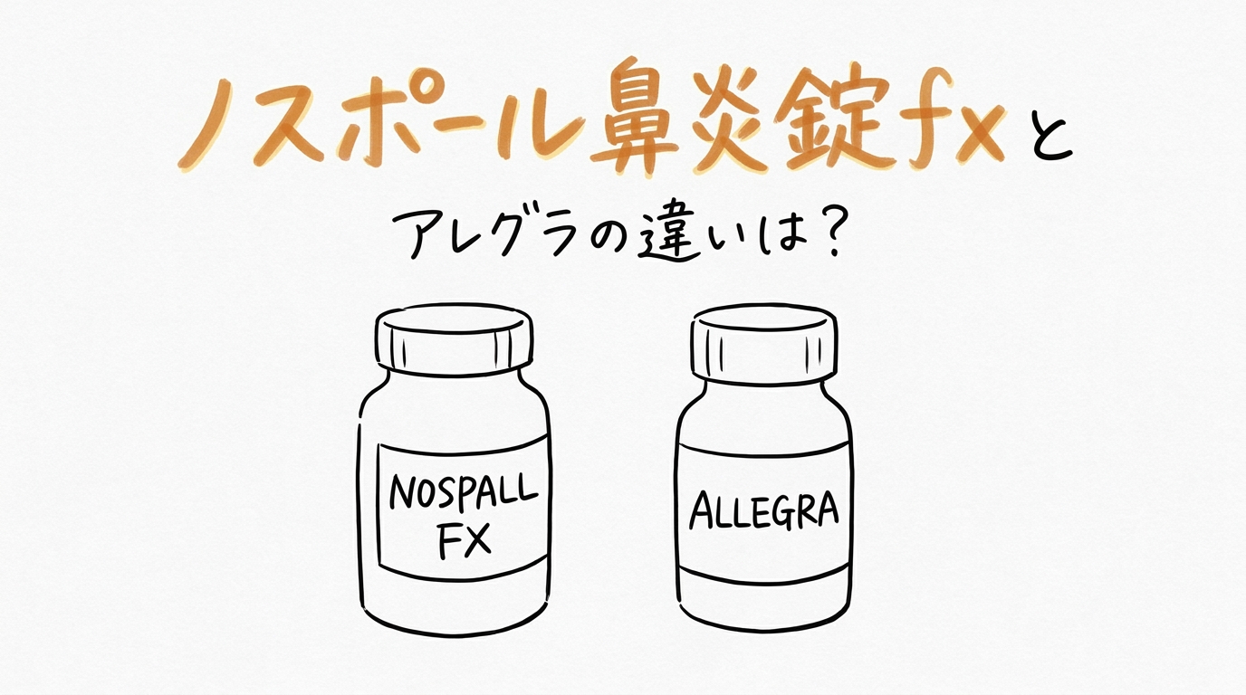 ノスポール鼻炎錠fxとアレグラの違いは？