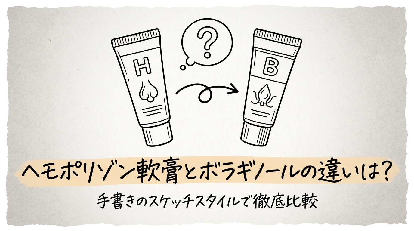 ヘモポリゾン軟膏とボラギノールの違いは？