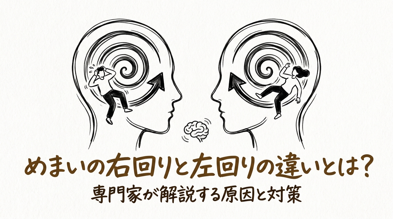 めまいの右回りと左回りの違いとは？