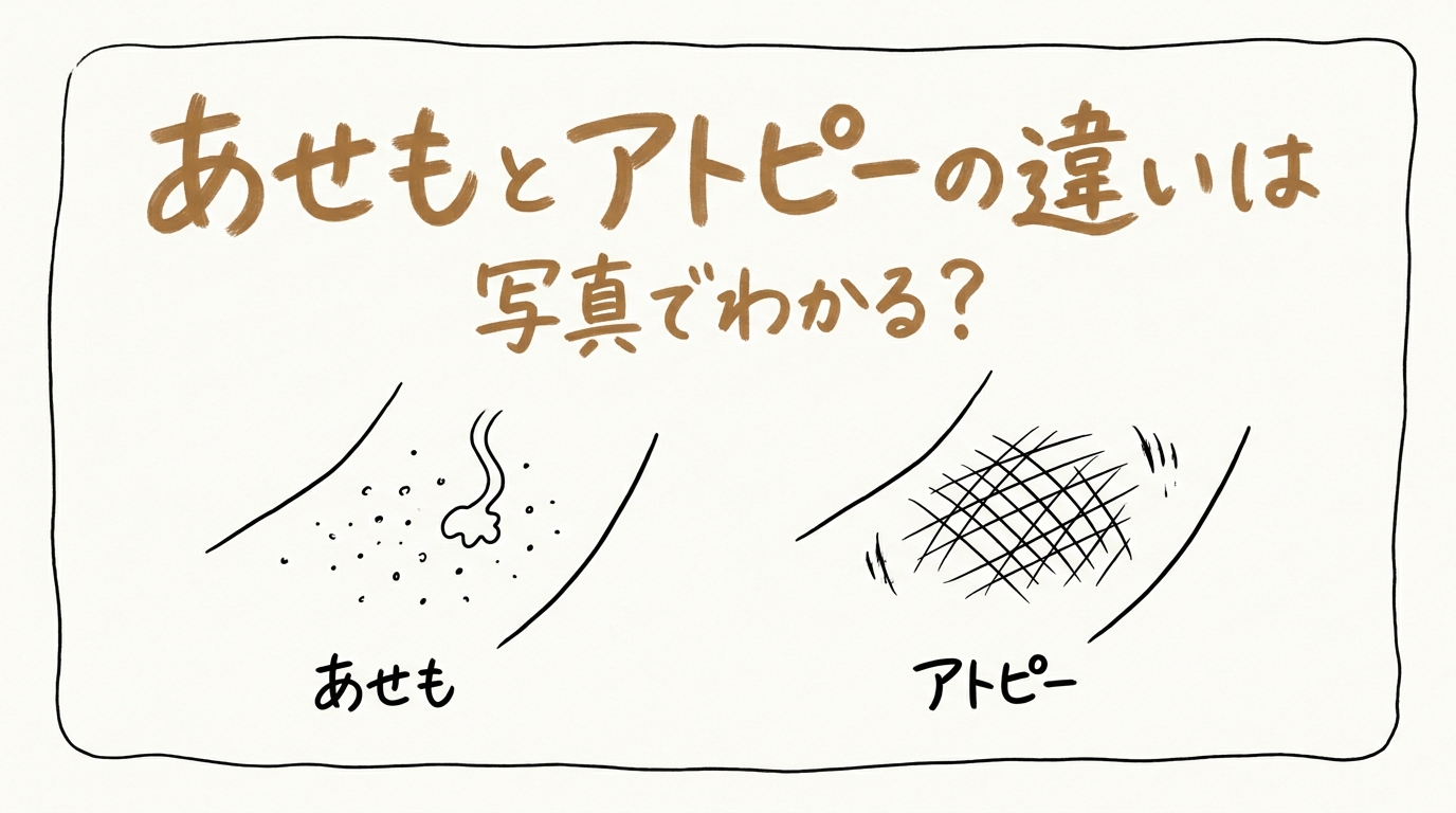 あせもとアトピーの違いは写真でわかる？