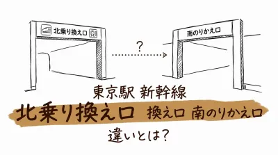 東京駅 新幹線 北乗り換え口 南のりかえ口 違いとは？