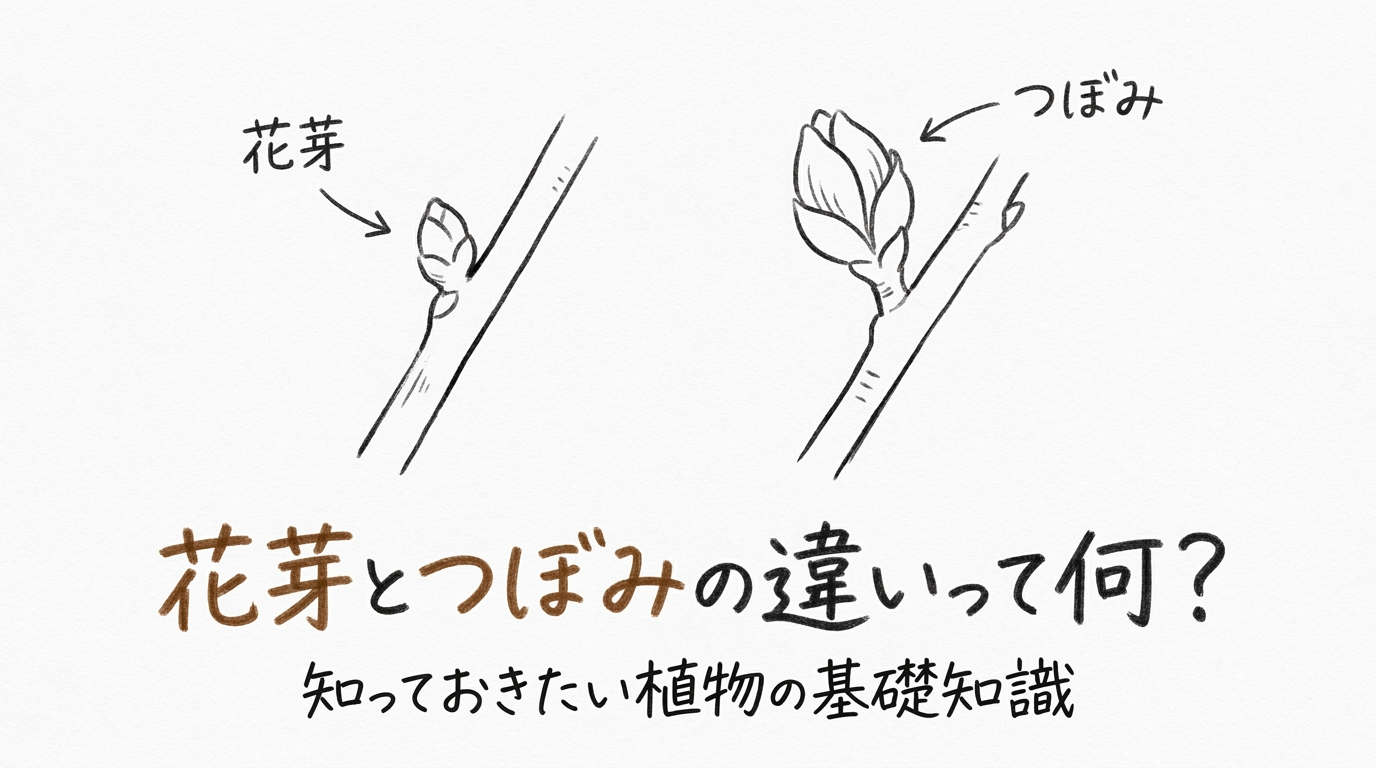 花芽とつぼみの違いって何？