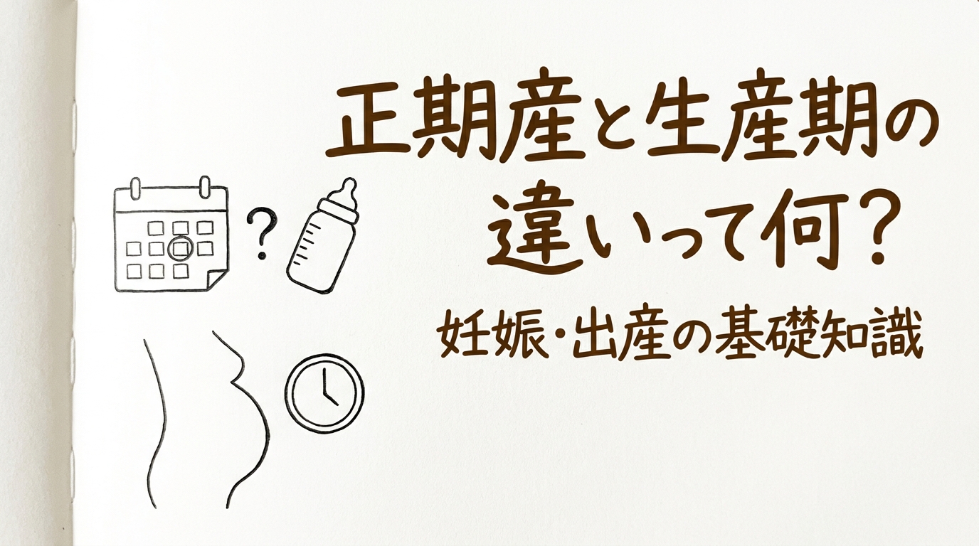正期産と生産期の違いって何？