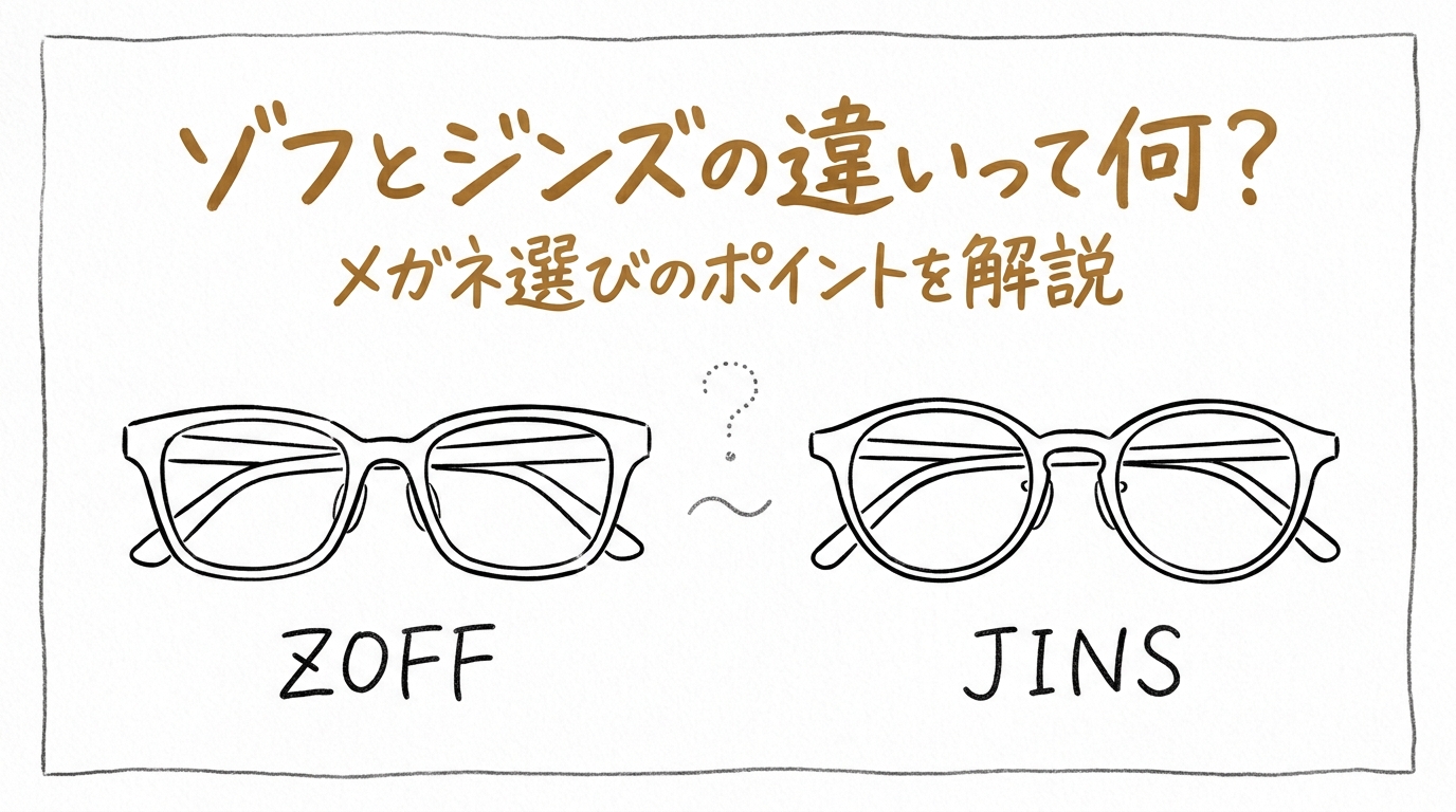 ゾフとジンズの違いって何？