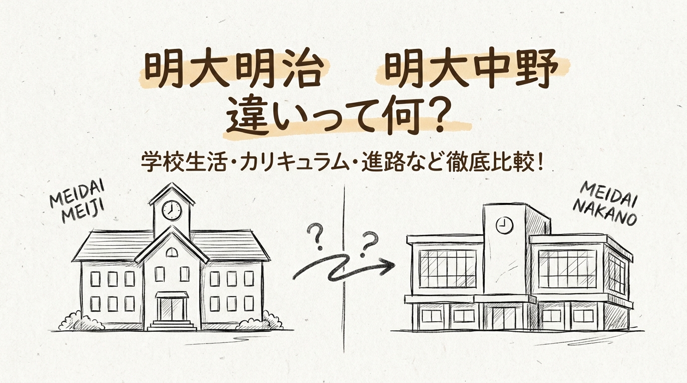 明大明治 明大中野 違いって何?