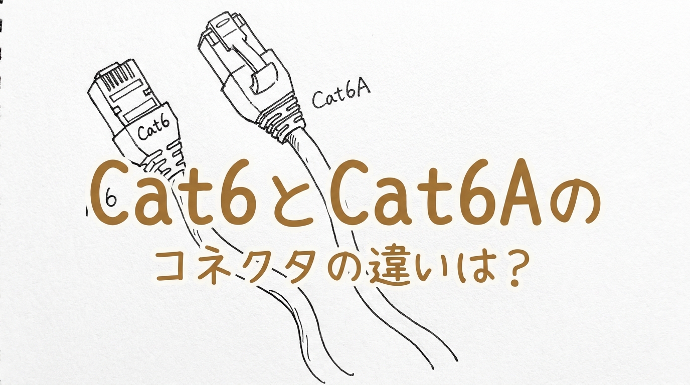 Cat6とCat6Aのコネクタの違いは?