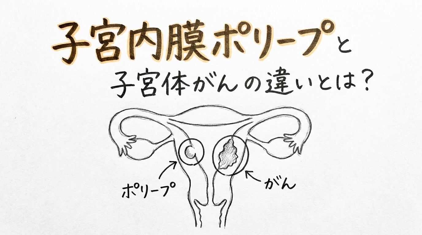 子宮内膜ポリープと子宮体がんの違いとは?