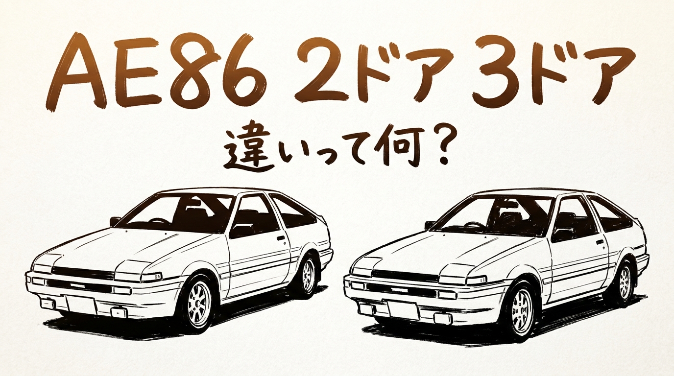 ae86 2ドア 3ドア 違いって何？