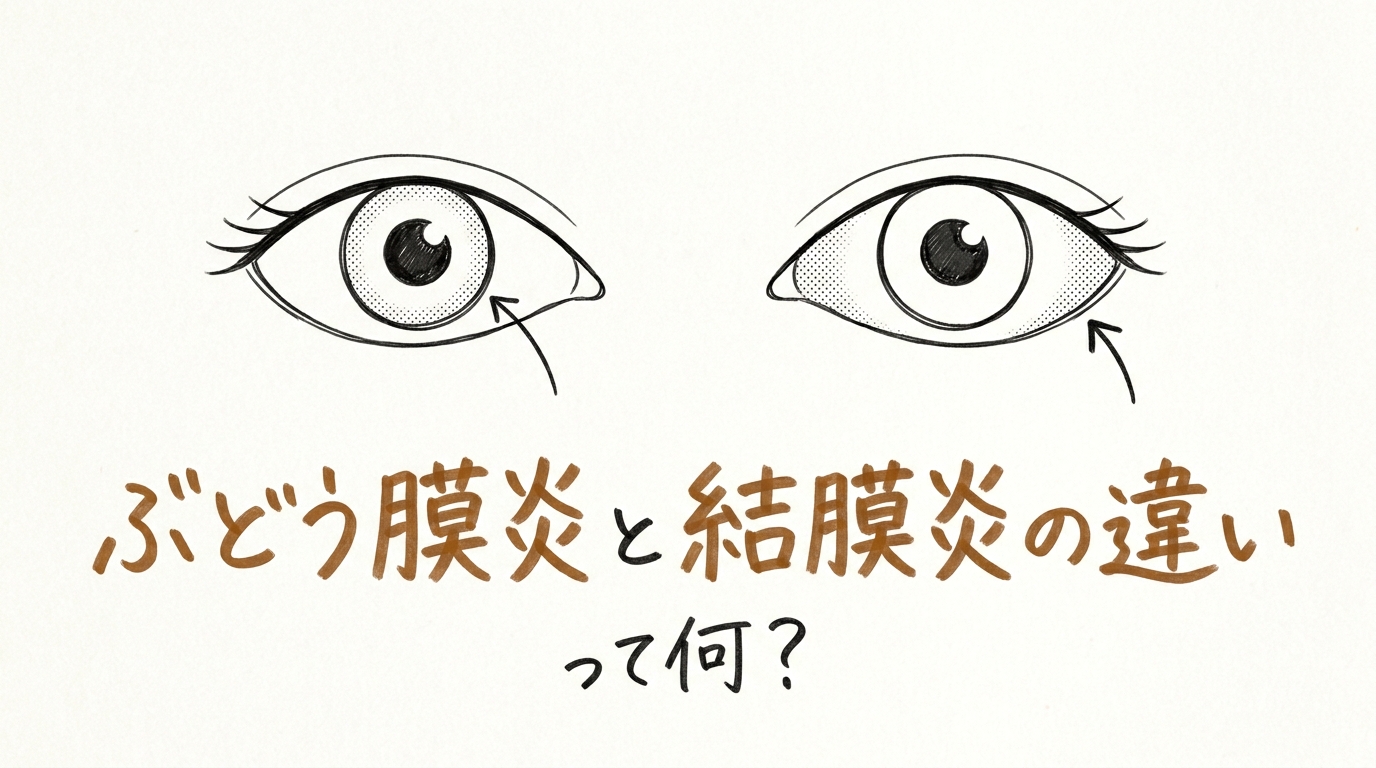ぶどう膜炎と結膜炎の違いって何？
