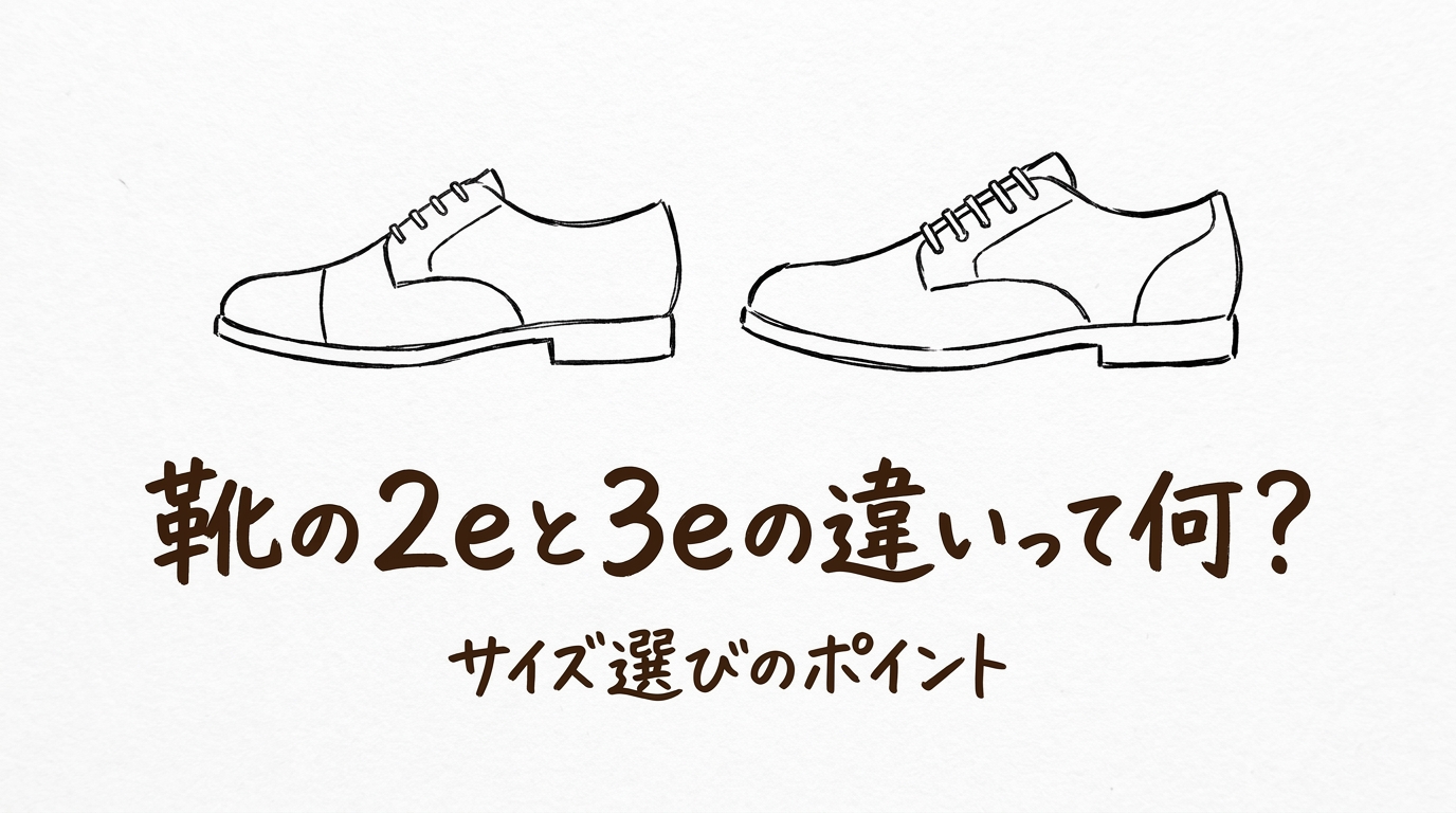 靴の2eと3eの違いって何？