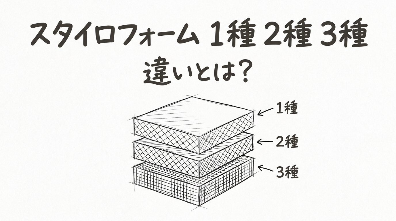 スタイロフォーム 1種 2種 3種 違いとは?