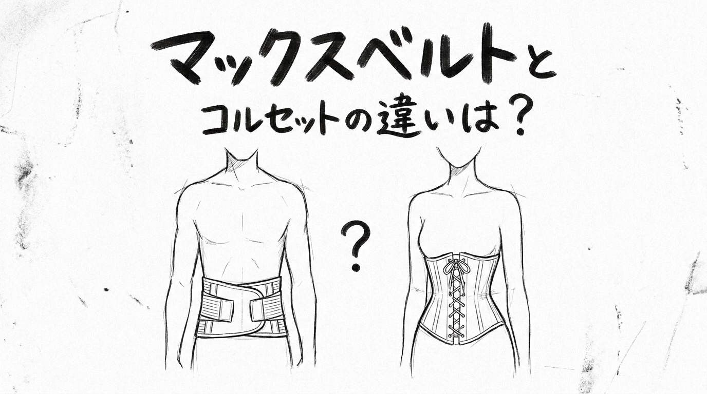 マックスベルトとコルセットの違いは?