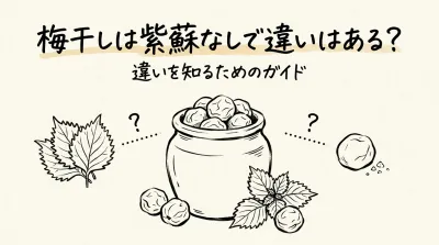 梅干しは紫蘇なしで違いはある？