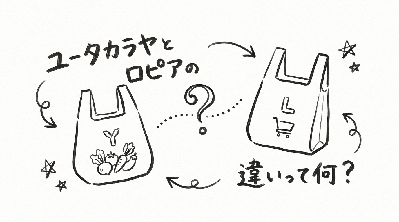 ユータカラヤとロピアの違いって何?
