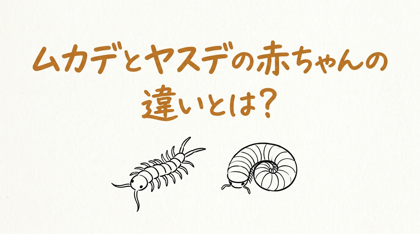ムカデとヤスデの赤ちゃんの違いとは?