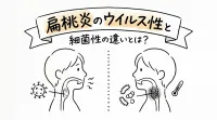 扁桃炎のウイルス性と細菌性の違いとは？