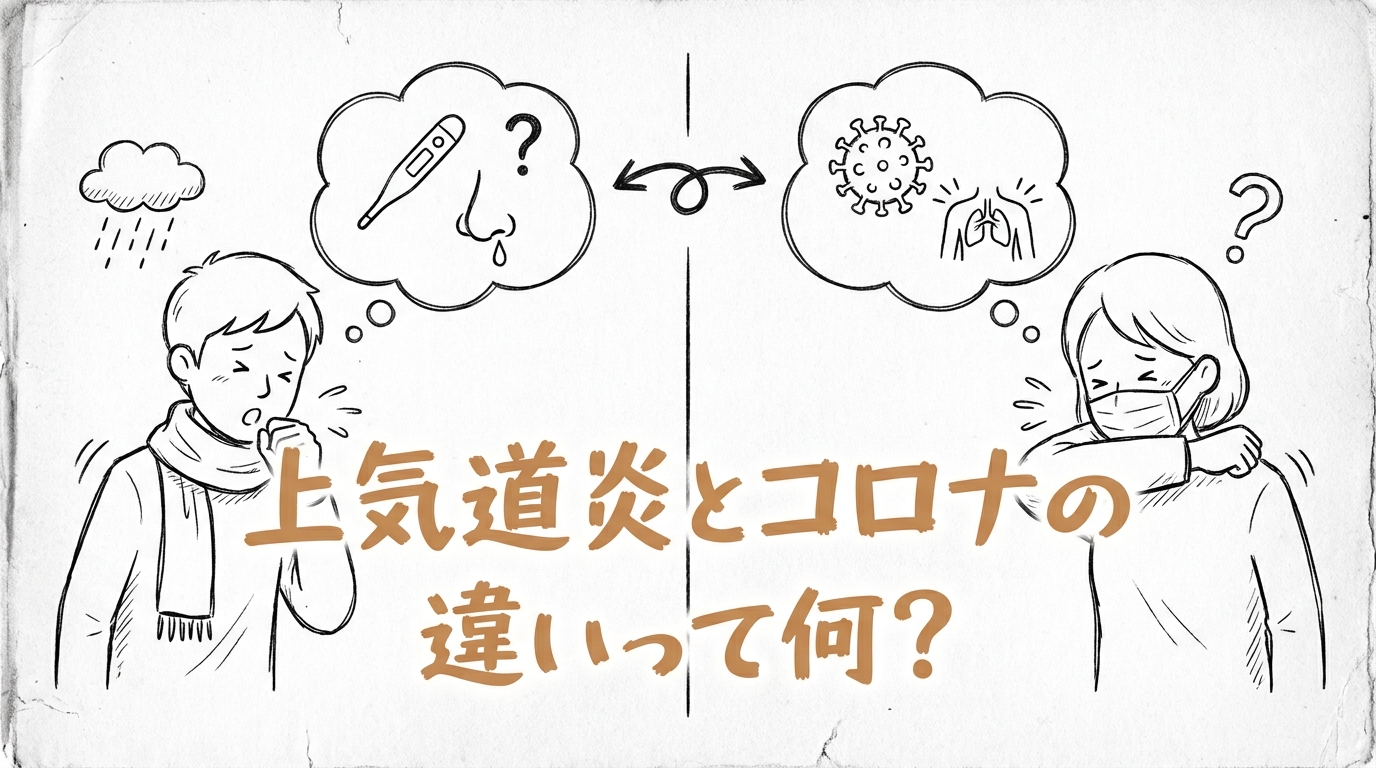 上気道炎とコロナの違いって何?