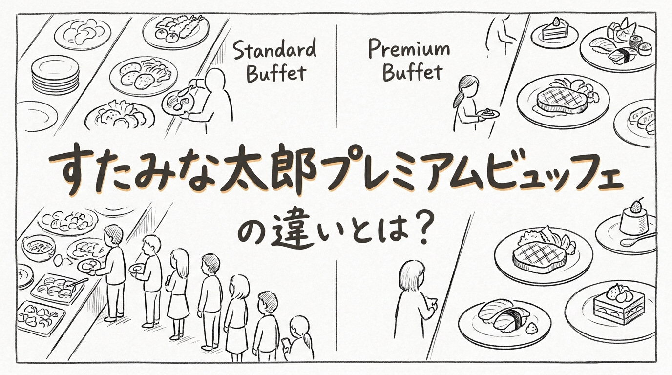 すたみな太郎プレミアムビュッフェの違いとは？
