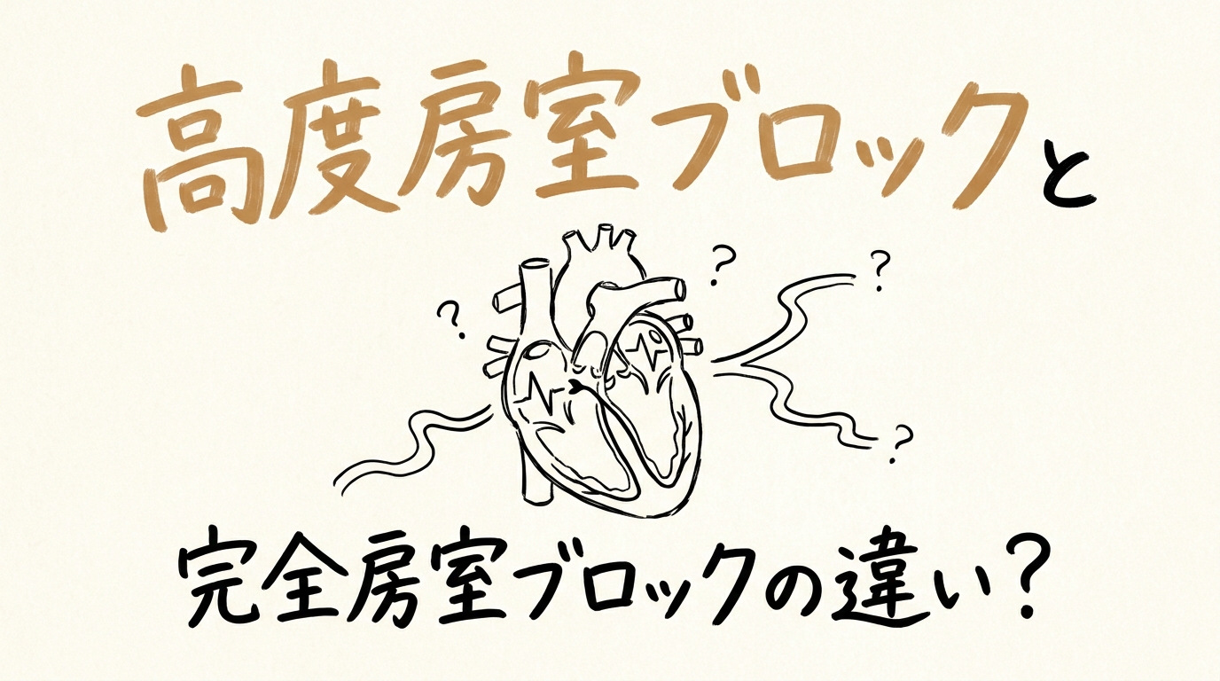 高度房室ブロックと完全房室ブロックの違い？