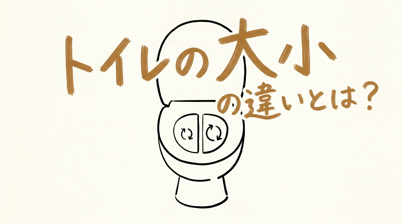 トイレの大小の違いとは?