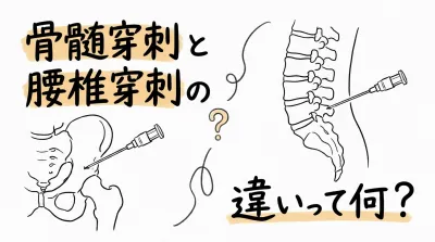 骨髄穿刺と腰椎穿刺の違いって何？