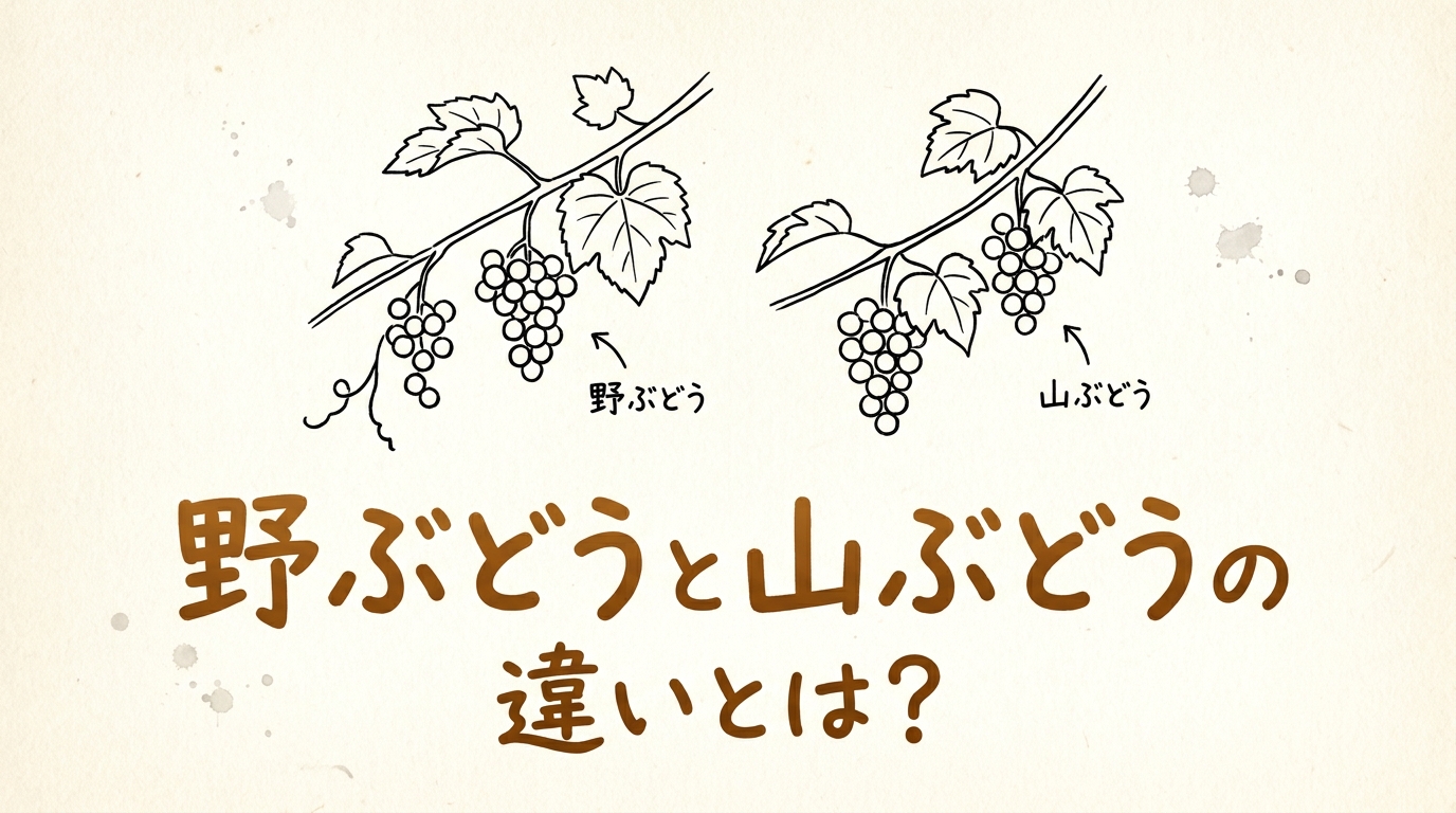 野ぶどうと山ぶどうの違いとは?