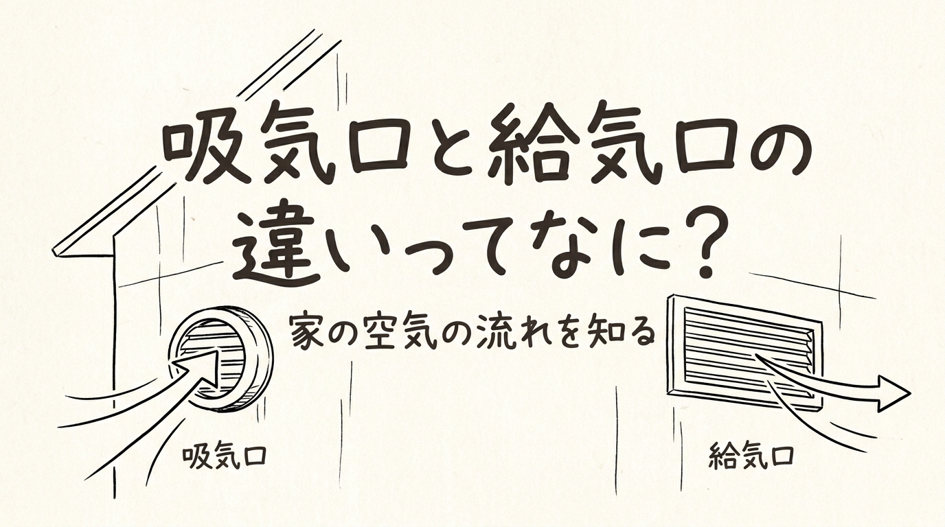 吸気口と給気口の違いってなに？