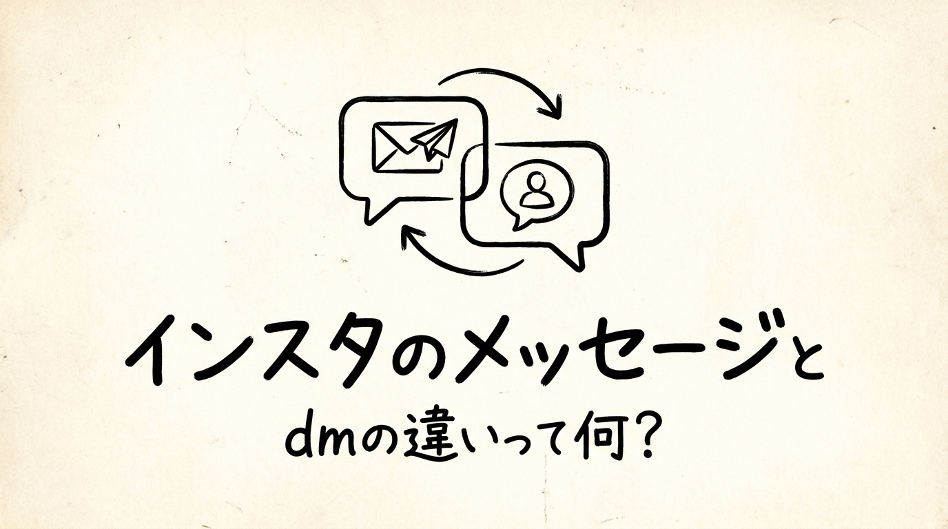 インスタのメッセージとdmの違いって何？