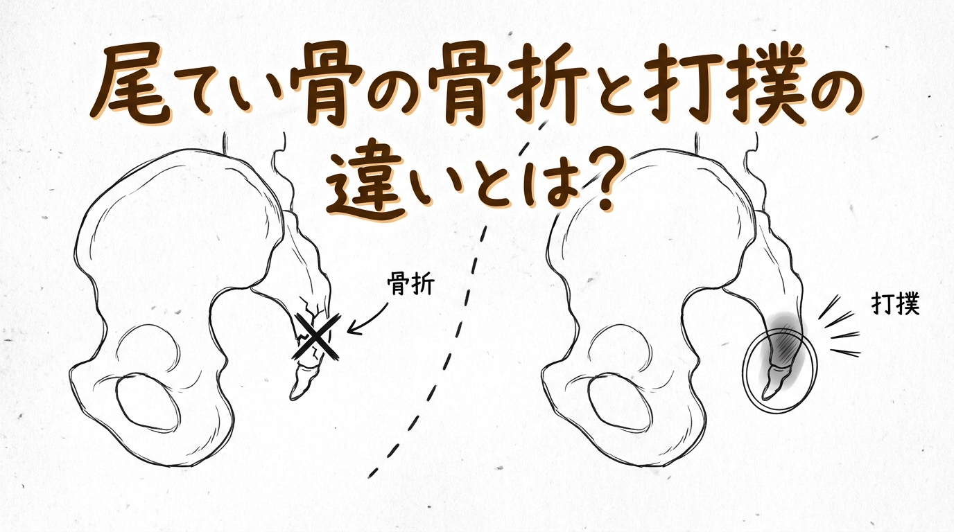 尾てい骨の骨折と打撲の違いとは？