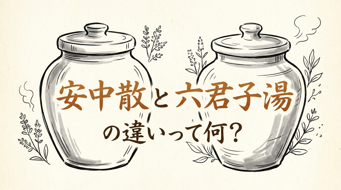 安中散と六君子湯の違いって何？