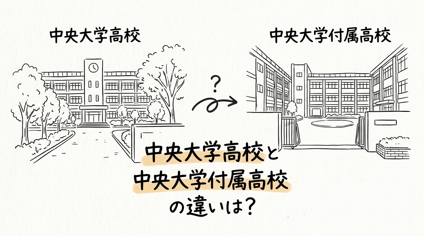 中央大学高校と中央大学付属高校の違いは?