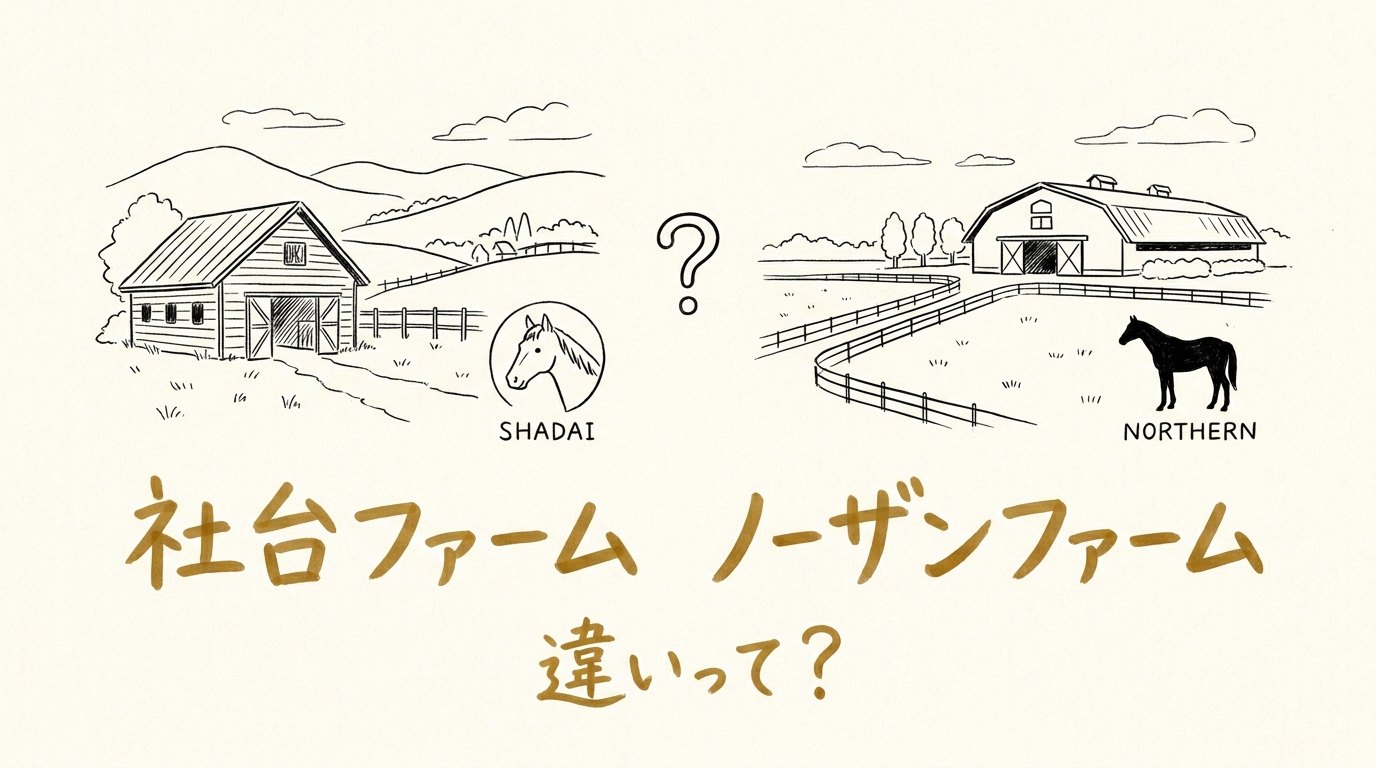 社台ファーム ノーザンファーム 違いって？
