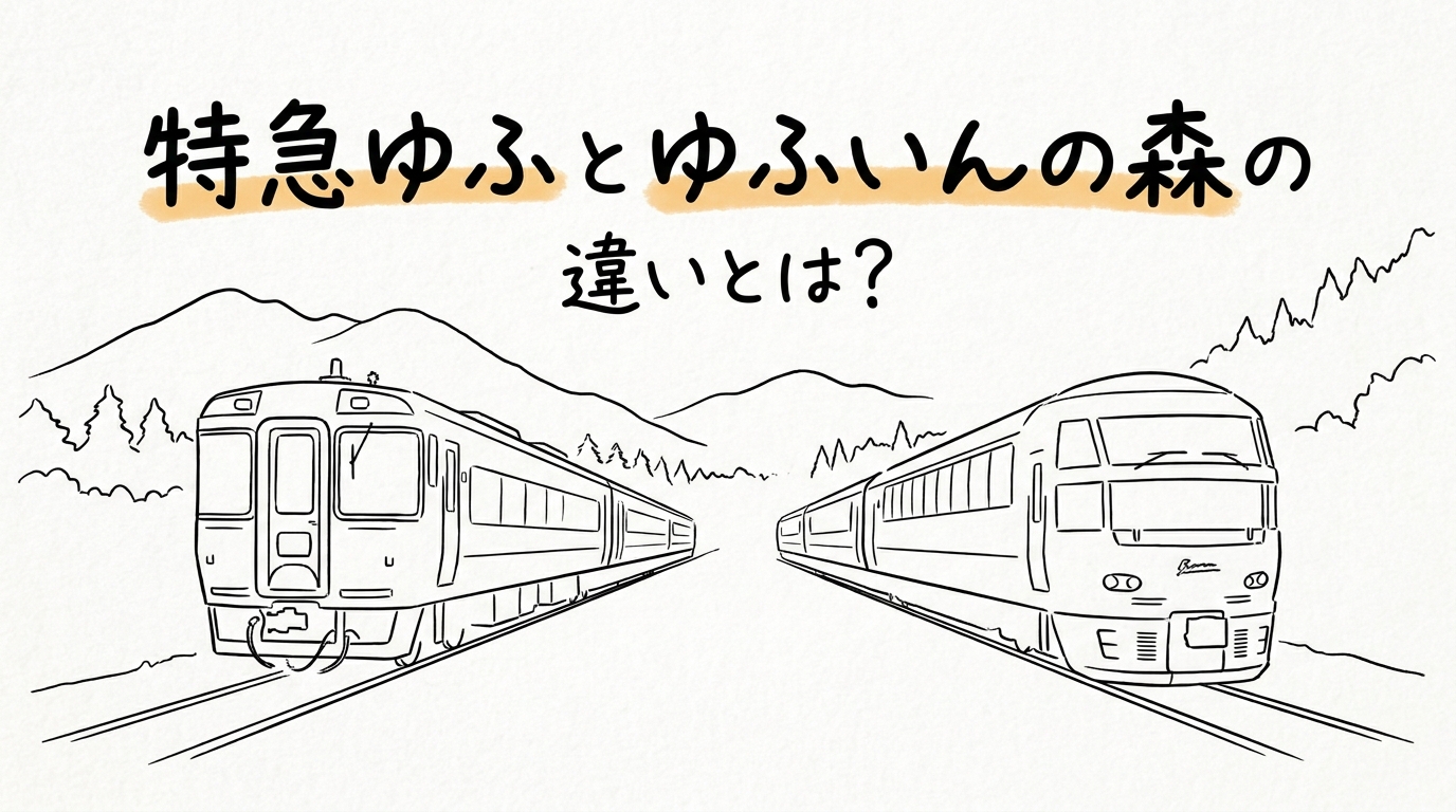 特急ゆふとゆふいんの森の違いとは?