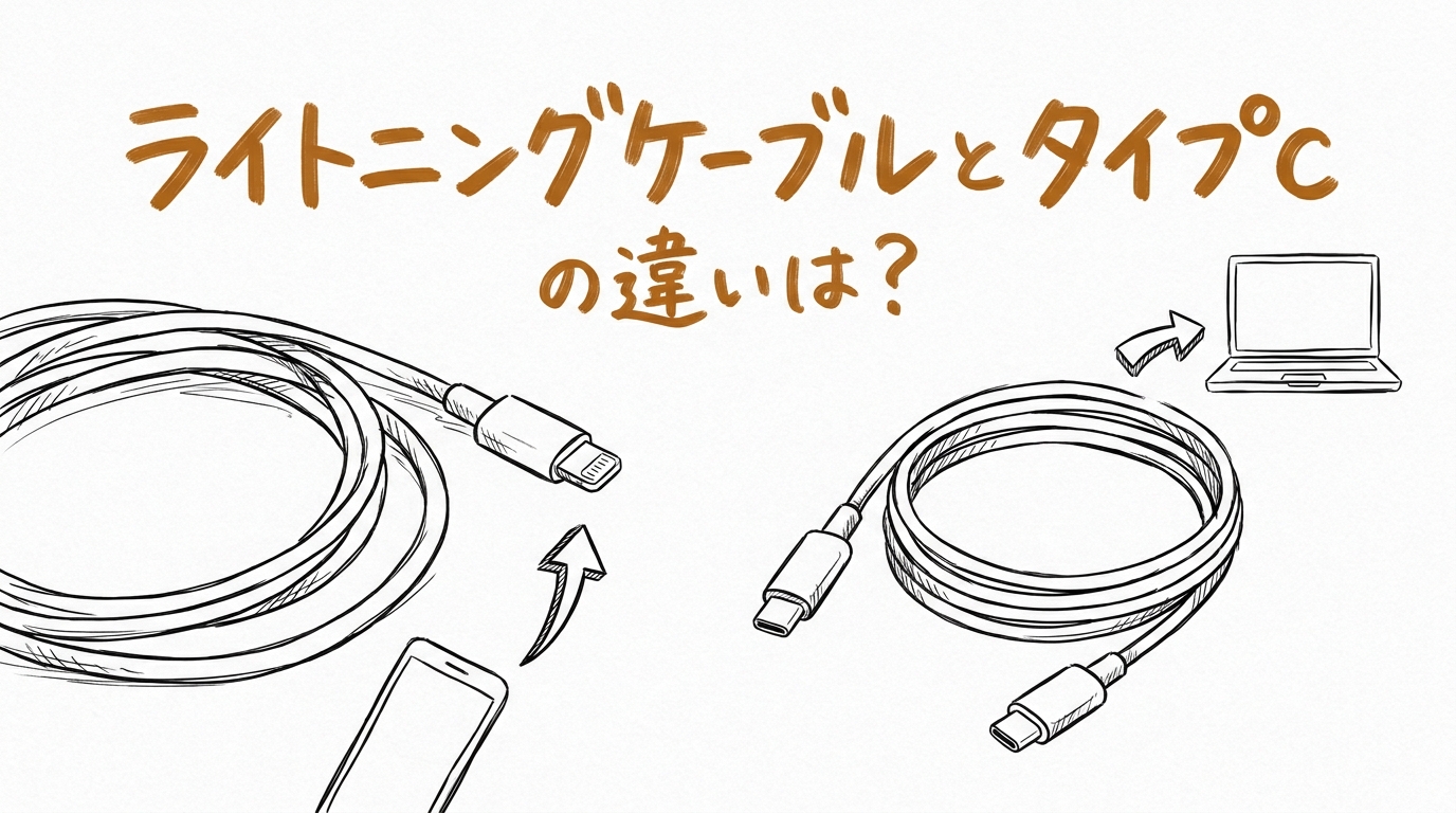 ライトニングケーブルとタイプcの違いは？