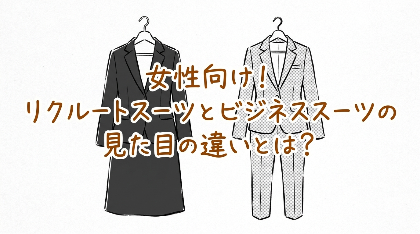 女性向け!リクルートスーツとビジネススーツの見た目の違いとは?