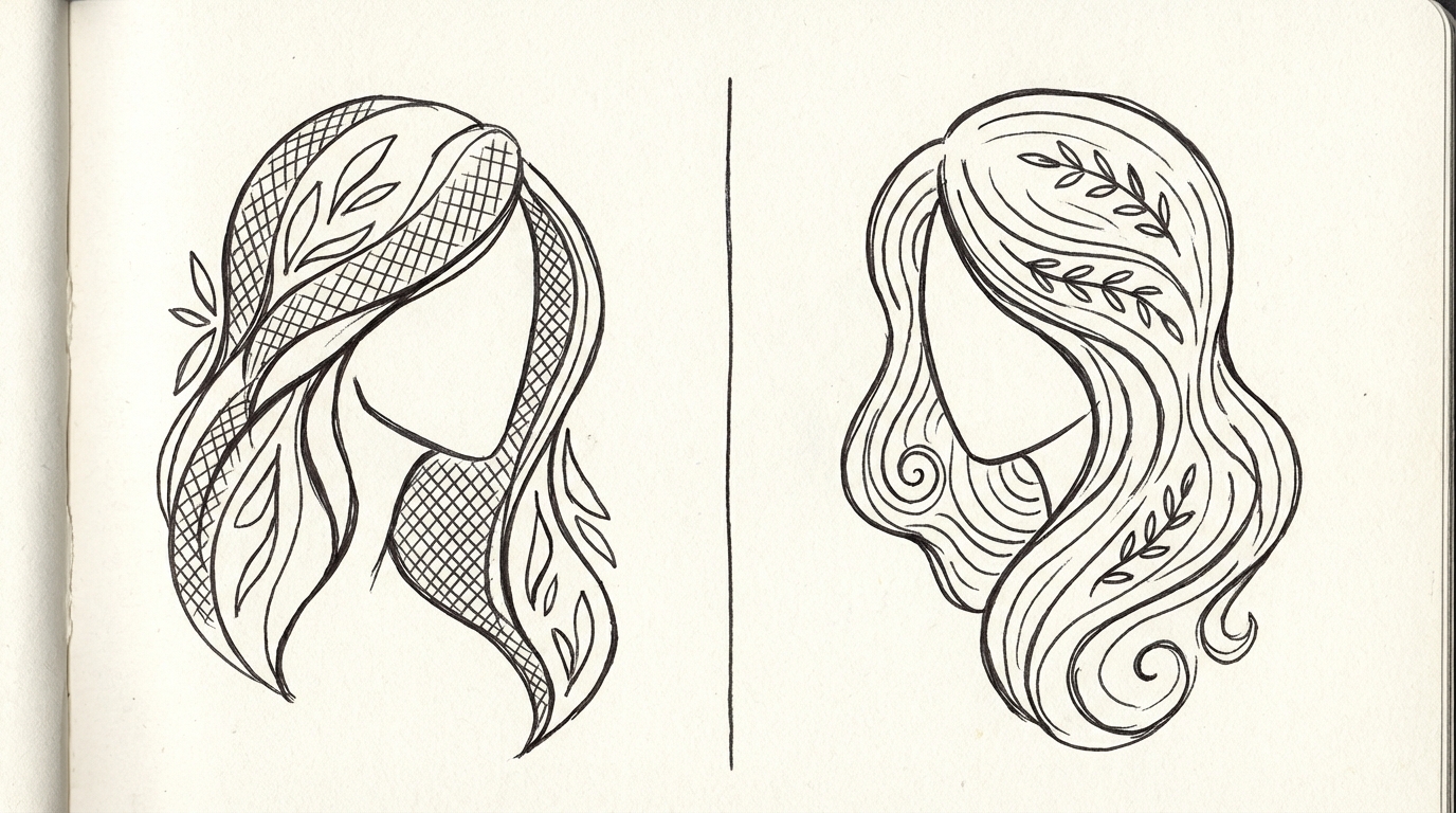 ヘアカラーのカーキとオリーブの違いは色味のベースにある