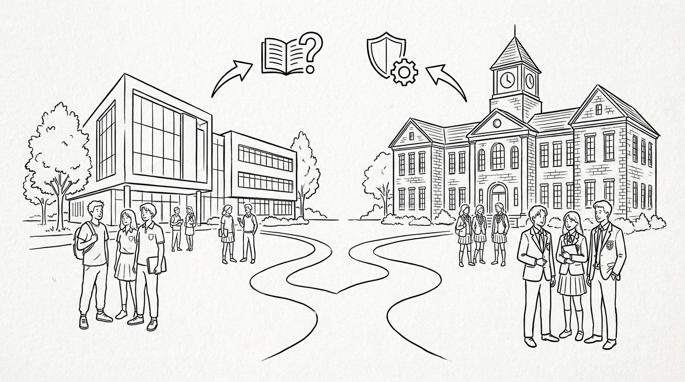 なぜ校風や環境に大きな違いがあるの？