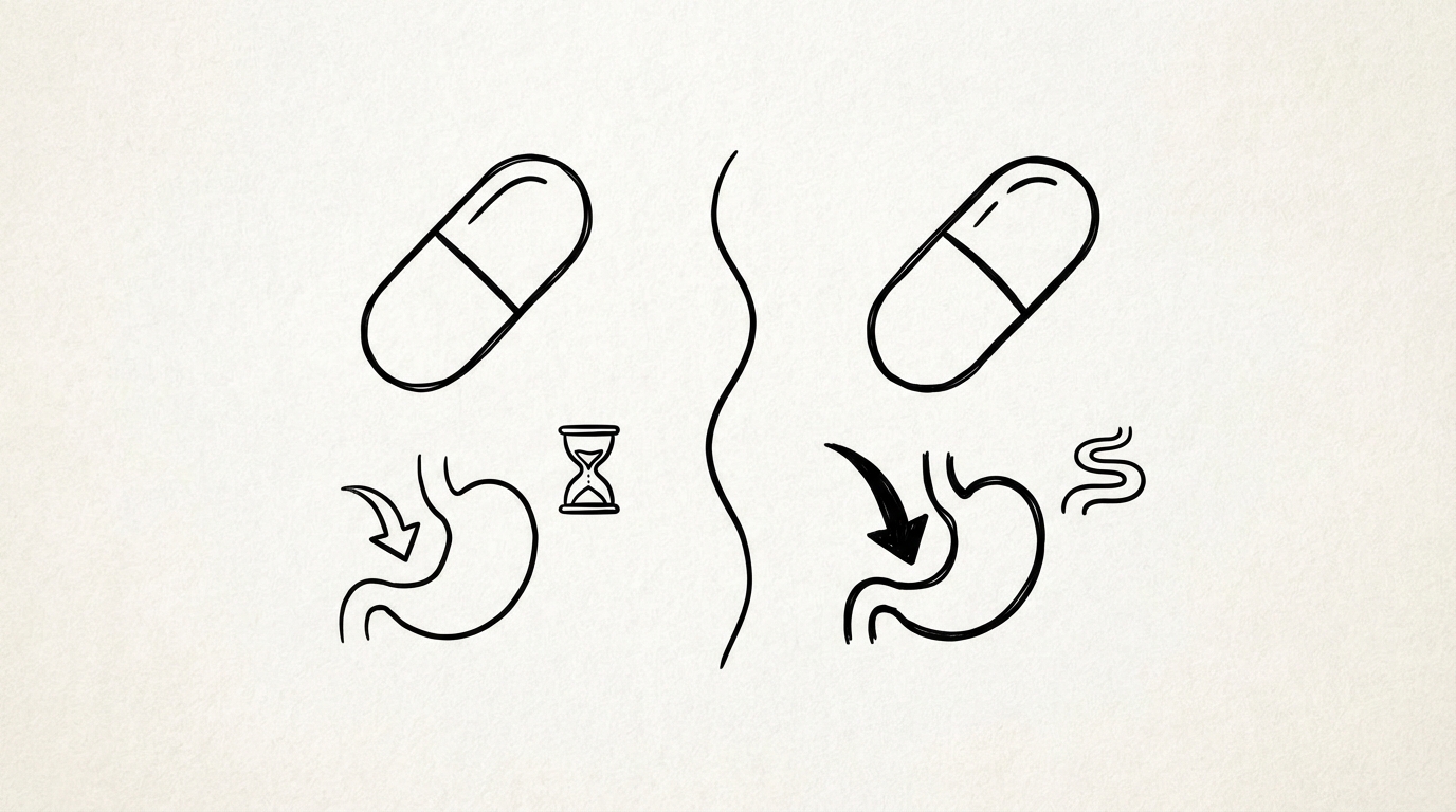 どちらも優秀な胃薬！主な違いは「胃酸を抑える力」と「体からの抜け方」です